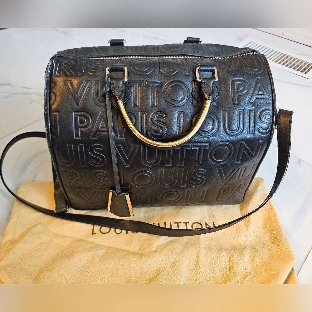 Gorgeous Authentic Rare Louis Vuitton Paris Speedy 30 Runway Cube